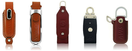 Emboss your logo into leather USB Flash Drives