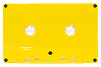 Yellow cassette shell w/ no window