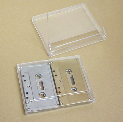 side by side double all clear cassette box