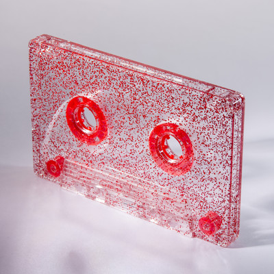 red glitter cassette c-zero