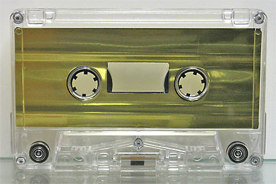 Metallic Gold Foil Audio Cassette