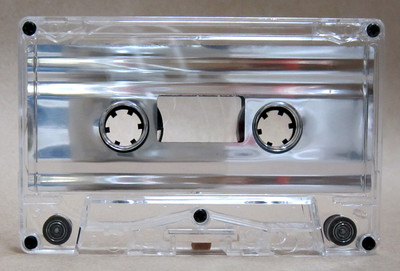 Silver Metallic Foil Audio Cassette