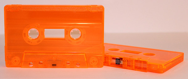 fluorescent orange cassette color
