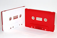 Red & White cassette shell