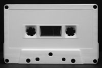 White w/ square hub window cassette shell
