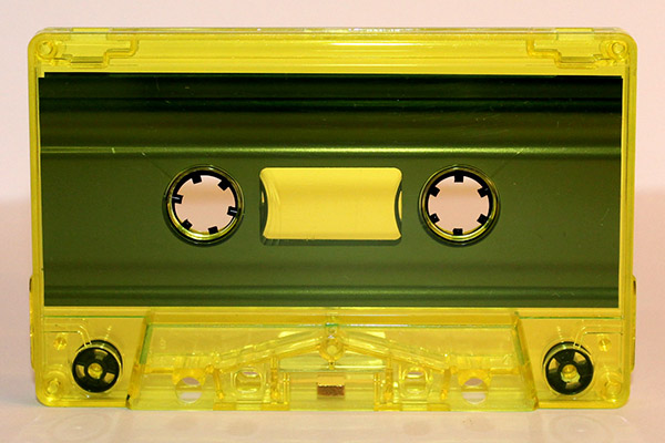 yellow tint music cassette color
