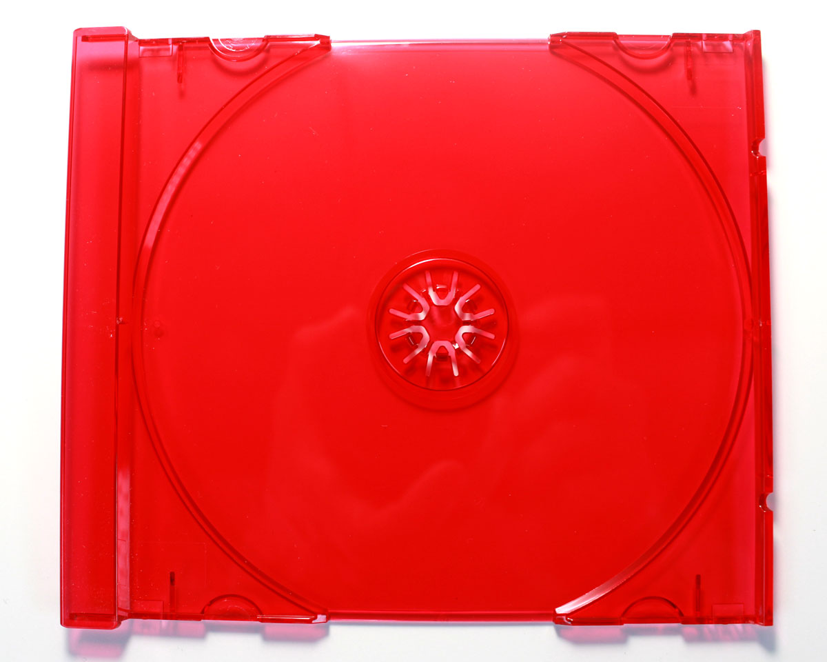 Red CD tray