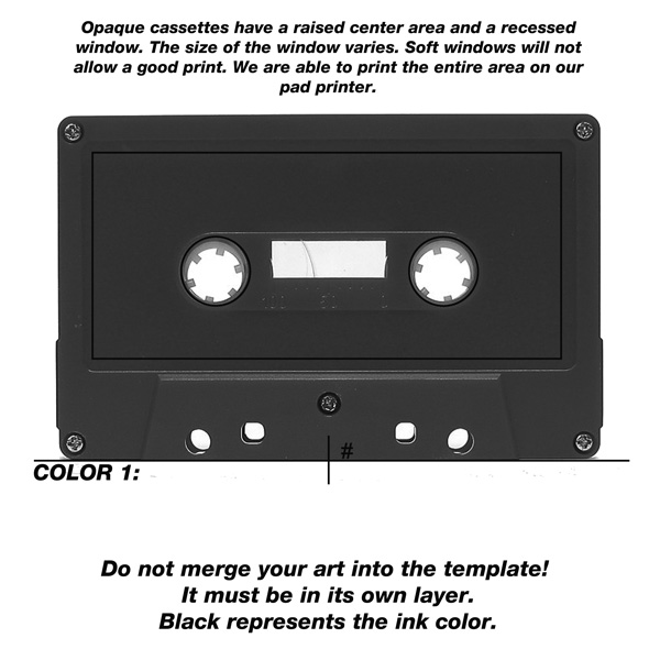 Audio Cassette Cover Template