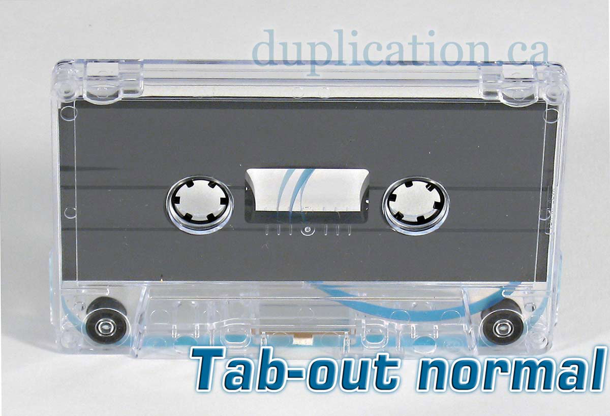 audio cassette with standard grey liner