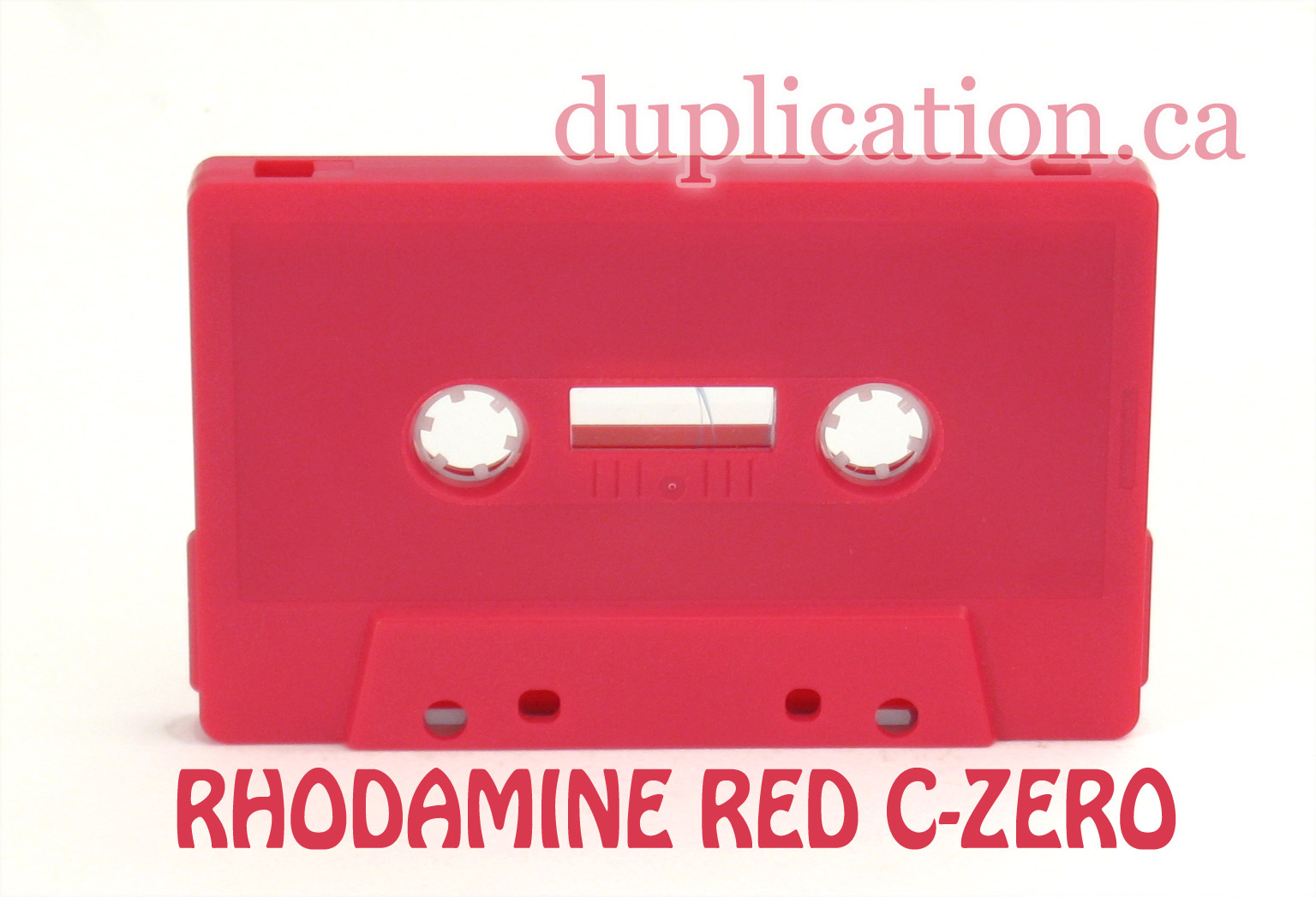 rhodamine red or magenta audio cassette