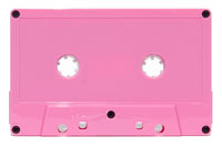 Pink cassette shell w/ no window