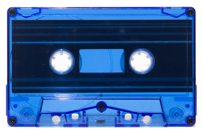 C-30 Blue Tint Audio Cassettes, 50 pieces