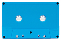 Aqua Blue cassette shell w/ no window