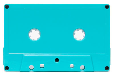 C-24 Turquoise (Tabs-out) loaded with hi-fi tape 