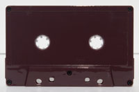 Burgundy cassette shell w/ no window