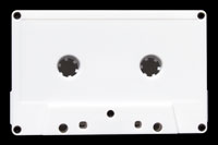 White cassette shell w/ no window