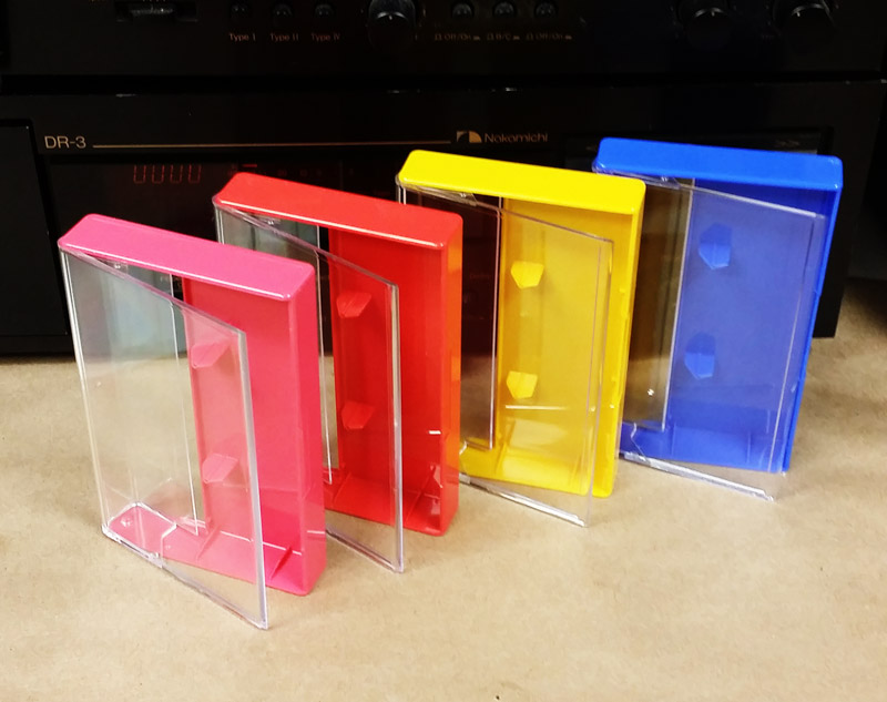 Audio Cassette Norelco Cases in Various Colours