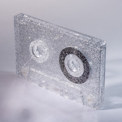 C-30 Silver Glitter Audio Cassettes With SKM Super Ferro Music Grade Tape