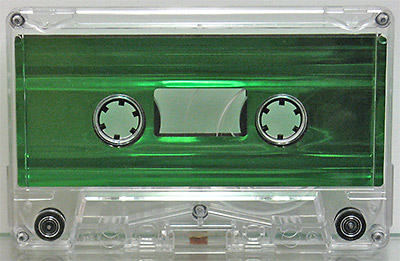 Metallic Green Foil Audio Cassettes