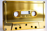 24K Gold Plated cassette shell