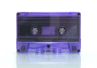 purple tinted audio cassette c-0 c-zero
