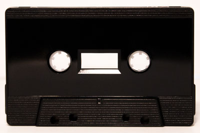 C-60 Black Audio Cassettes With VOICE Grade Tape