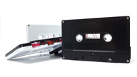 the black and white cassette