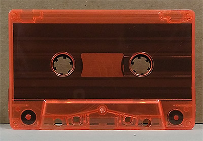 Fluorescent orange tinted cassette