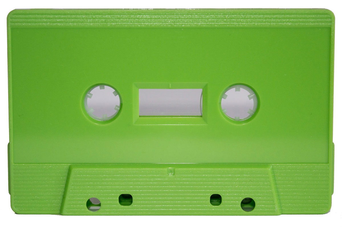 C-47 Lime Green Music-Grade Audio Cassettes, 22 Pieces