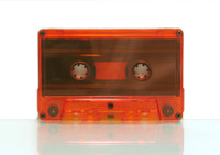 orange tinted audio cassette C-0 c-zero