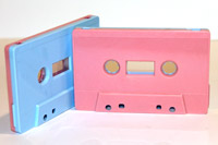 Pink & Blue sonic cassette shell