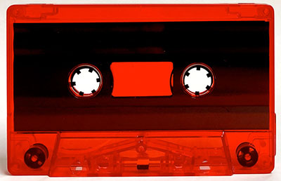 C-69 Red Tint Sonic Tabs Out Audio Cassettes with RTM Hi-Fi Music-Grade Audio Tape