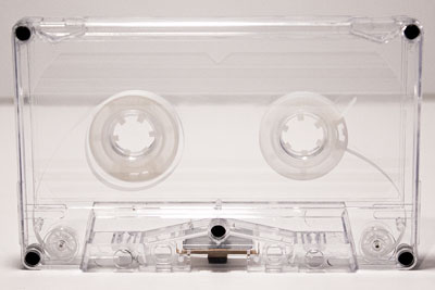 C-69 Transparent Audio Cassettes with Clear Liners