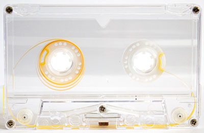 C-26 Transparent Audio Cassettes with Vintage Super Ferro Music Grade Tape