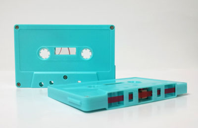 Original Turquoise Color Cassette, now with red leader