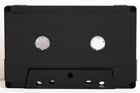 Windowless Black cassette shell