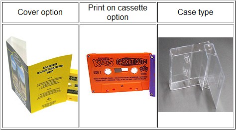cassette duplication options