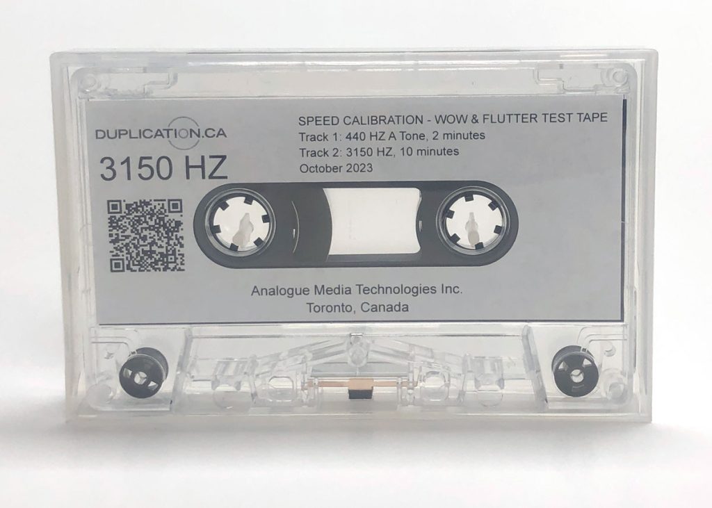 Speed calibration test tape from Duplication.ca