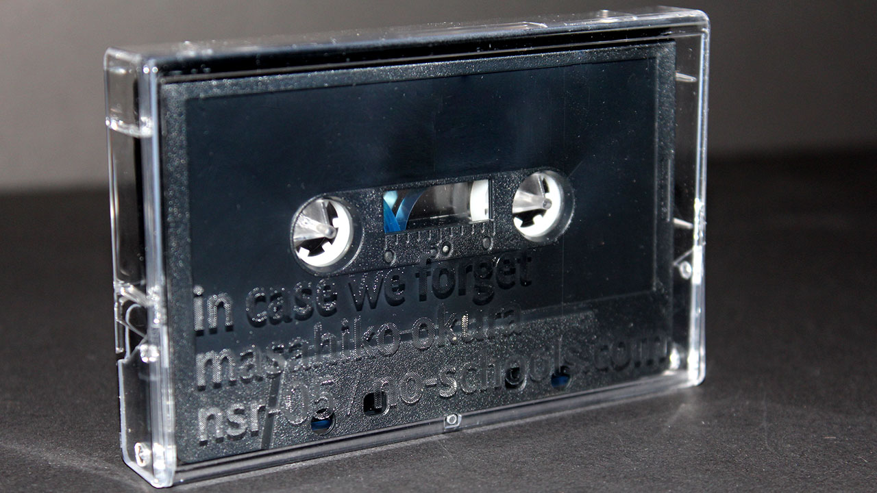 Masahiko Okura w/ laser engraved cassette case