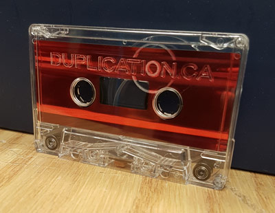 Laser engraved cassette sample