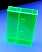 Fluorescent green audio cassette Norelco case