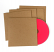 Recycled chipboard cardboard sleeve for CD