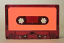 Florescent red cassette label