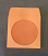 orange cd sleeve with window and flap