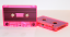 Florescent pink cassettes under regular room light