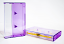clear / purple tint norelco case for audio cassette