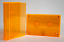 Orange tinted Norelco Cassette Box, both front and back are tinted