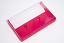 Audio cassette jewel box with rubine-red back
