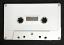 Vintage-look white audio cassette