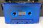 blue transparent audio cassette
